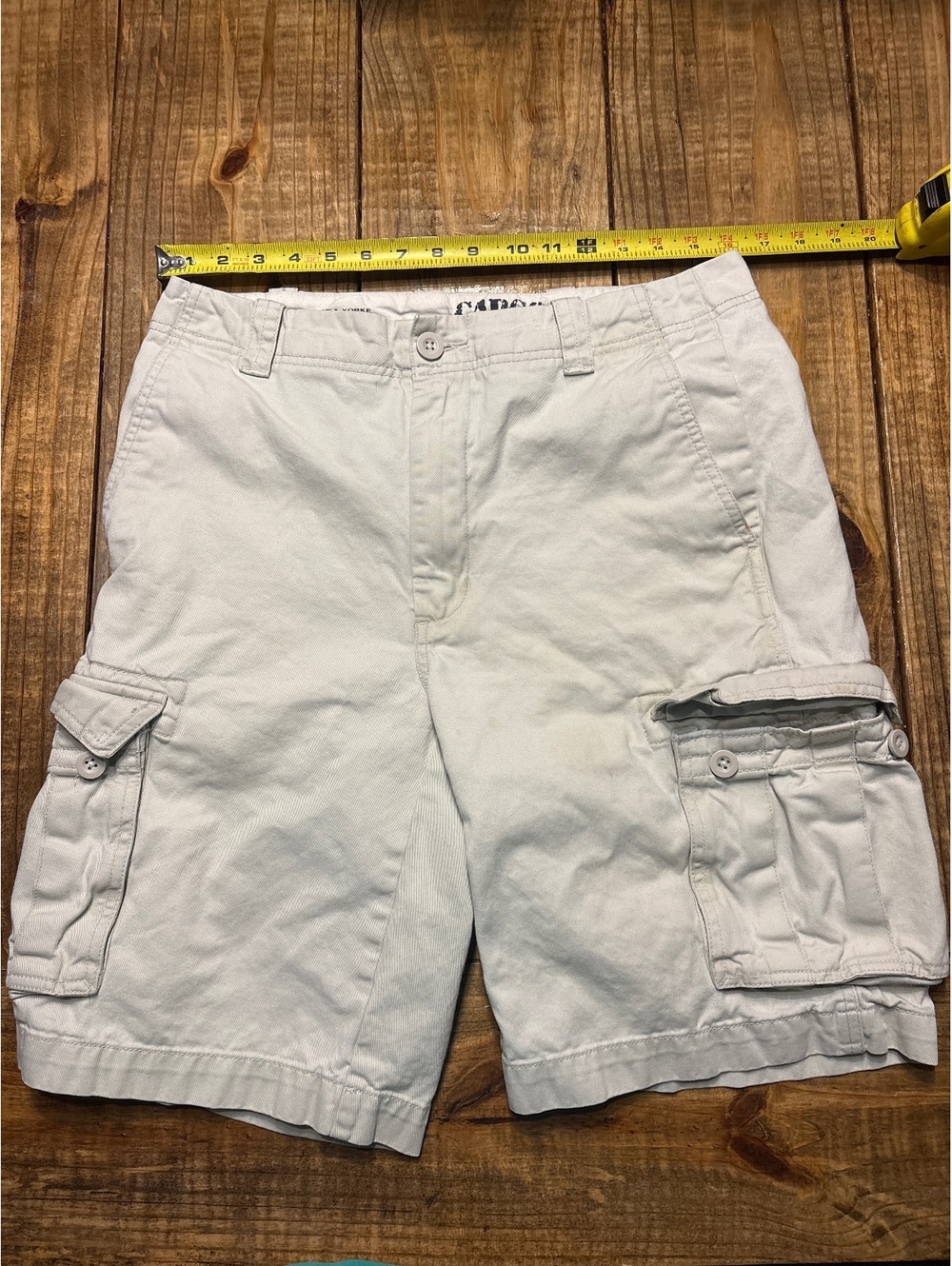Roundtree & Yorke Men's Khaki Cargo Shorts 32 W